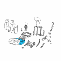 OEM 2002 Chevrolet Suburban 2500 Seat Cushion Pad Diagram - 12473914