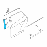 OEM Hyundai Equus Garnish Assembly-Rear Door Frame LH Diagram - 83250-3N000