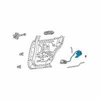 OEM 2003 Lincoln Aviator Latch Assembly Diagram - 3C5Z-78264A00-AB