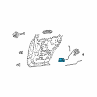 OEM 2003 Lincoln Aviator Handle, Inside Diagram - 2C5Z-78266B40-AAD