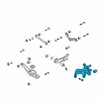 OEM 2021 Hyundai Veloster N Carrier Assembly-Rear Axle, LH Diagram - 52710-K9000