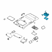 OEM 2005 Nissan Murano Lamp Assembly-Map Diagram - 26430-CB101