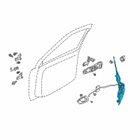 OEM Chevrolet Tracker Front Door Lock Actuator Assembly Rh (On Esn) Diagram - 30022356