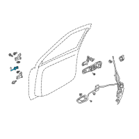 OEM Chevrolet Tracker Check Asm, Front Side Door<See Guide/Contact Bfo> Diagram - 30027773