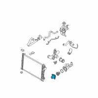 OEM Lincoln Water Inlet Diagram - YL8Z-8K528-AE