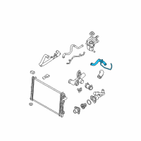 OEM Mercury Upper Hose Diagram - 9E5Z-8260-F