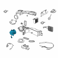 OEM Jeep Motor-Blower With Wheel Diagram - 68028890AA