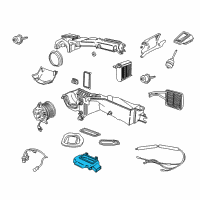 OEM Jeep Wrangler Hvac Heater Blend Door Actuator Diagram - 5066518AA