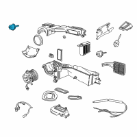 OEM Jeep Wrangler Air Conditioner And Heater Actuator Diagram - 5073173AA
