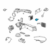 OEM Jeep Wrangler Ac&Heater Door Panel Actuator Diagram - 5073181AA