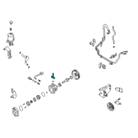 OEM Nissan Frontier Connector Assy-Power Steering Pump Diagram - 49161-0E400