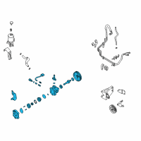 OEM Nissan Xterra Pump Assy-Power Steering Diagram - 49110-4S100