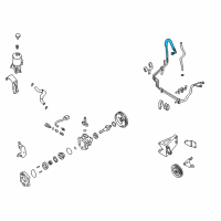 OEM 1998 Nissan Frontier Hose & Tube Assy-Power Steering Diagram - 49720-3S510