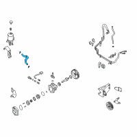 OEM 2000 Nissan Xterra Hose Assy-Suction, Power Steering Diagram - 49717-7B410