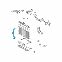 OEM Toyota Highlander Lower Hose Diagram - 16572-0P220