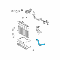 OEM 2012 Toyota Highlander Upper Hose Diagram - 16571-0P210