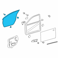 OEM Lexus ES300h WEATHERSTRIP, Front Door Diagram - 67862-33100