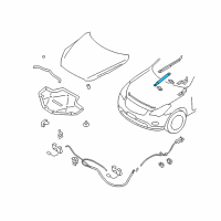 OEM Infiniti EX37 Stay Assy-Hood Diagram - 65470-1BA0A