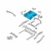 OEM 2005 Chrysler Pacifica Pan-Rear Floor Diagram - 5054634AA