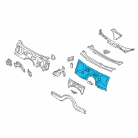 OEM BMW 535d Splash Wall Diagram - 41-13-7-204-062