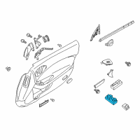 OEM 2015 Nissan 370Z Switch Assy-Power Window, Main Diagram - 25401-1ET3C