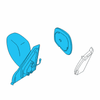 OEM Chevrolet Tracker Mirror Assembly Diagram - 30021537