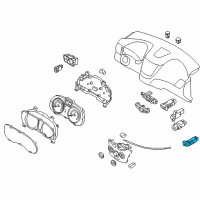 OEM 2017 Hyundai Accent Switch Assembly-Rear Defroster Diagram - 93710-1R100-4X
