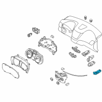 OEM 2013 Hyundai Accent Switch Assembly-Rear Defroster Diagram - 93710-1R100-4X