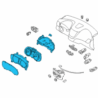 OEM 2013 Hyundai Accent Cluster Assembly-Instrument Diagram - 94001-1R020