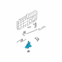 OEM Hyundai Santa Fe Tail Gate Latch Assembly Diagram - 81230-26000