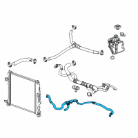 OEM 2022 Chevrolet Camaro Coolant Hose Diagram - 84567000