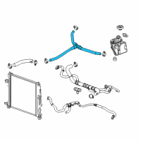 OEM 2017 Cadillac CTS Reservoir Hose Diagram - 84013642