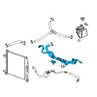 OEM 2017 Chevrolet Camaro Lower Hose Diagram - 84134905