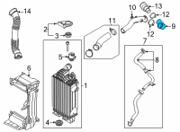 OEM 2021 Hyundai Santa Fe Hose Assembly-INTERCOOLER Inlet, A Diagram - 28251-2M000