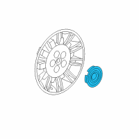 OEM Chrysler Wheel Center Cap Diagram - 4895891AB