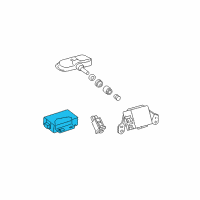 OEM 2013 Toyota Tacoma Receiver Diagram - 89760-04011