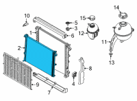 OEM 2019 BMW X5 RADIATOR Diagram - 17-11-5-A3F-245