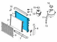 OEM 2019 BMW X5 Radiator Diagram - 17-11-8-655-753