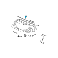 OEM Honda Hinge Assembly, Driver Side Hatch Diagram - 74760-S9A-003