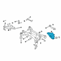 OEM 2008 BMW X6 Wheel Carrier, Rear Left Diagram - 33-32-6-879-101