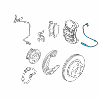 OEM BMW 135i Brake Pad Wear Sensor Diagram - 34-35-6-794-285