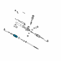 OEM 2007 Hyundai Accent Bellows-Steering Gear Box Diagram - 57728-17000