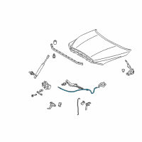OEM 2013 Toyota Tundra Release Cable Diagram - 53630-0C020