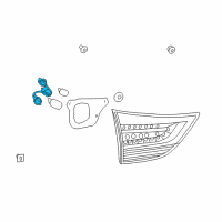 OEM 2015 Toyota Sienna Socket Diagram - 81585-08010