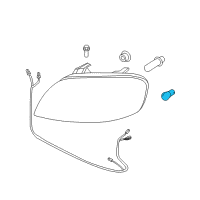 OEM 2008 Chevrolet Aveo5 Signal Lamp Bulb Diagram - 94535578