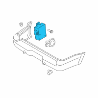 OEM 2007 Ford Explorer Sport Trac Module Diagram - 7A2Z-15K866-A