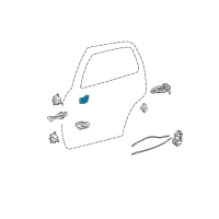 OEM Toyota Tundra Handle, Inside Diagram - 69206-0C030-B0