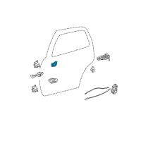 OEM 2002 Toyota Sequoia Handle, Inside Diagram - 69206-0C030-B0