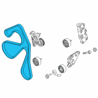 OEM Ford Explorer Serpentine Belt Diagram - BB5Z-8620-A