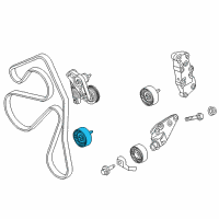 OEM 2013 Ford Explorer Idler Pulley Diagram - BB5Z-8678-B